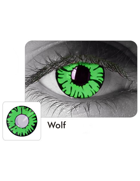 Lentes Locos de Wolf Crazy Lentes Halloween