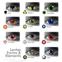 Lentes Locos de Futbol Crazy Lentes Halloween Disfraz Brasil