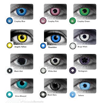 Lentes de Contacto Cosplay SnowBird Crazy