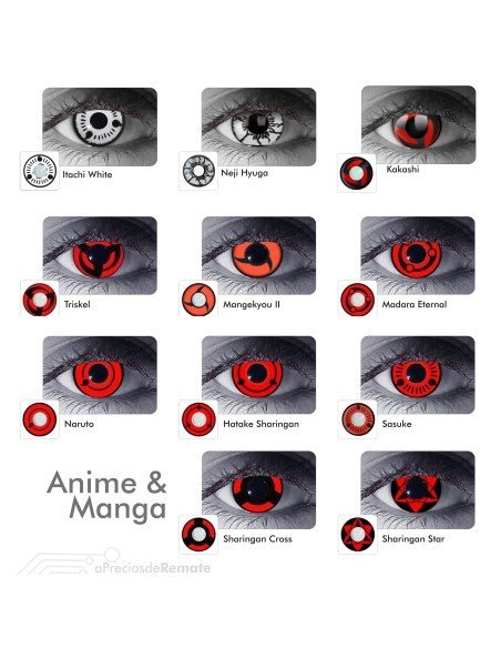 Lentes Locos Itachi Red Crazy Lentes Halloween Disfraz Brujas