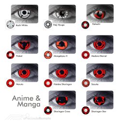 Lentes de Contacto Anime Hatake Sharingan