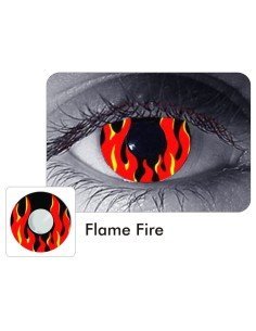 Lentes Locos Flame Fire Crazy Lentes Halloween