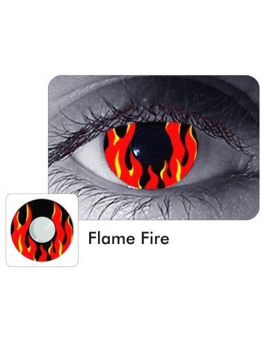 Lentes Locos Flame Fire Crazy Lentes Halloween