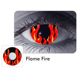 Lentes Locos Flame Fire Crazy Lentes Halloween