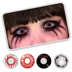 Lentes Locos Flame Fire Crazy Lentes Halloween