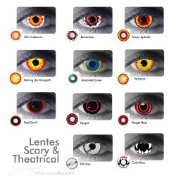 Lentes Halloween Crazy Shit Ceberus Herida