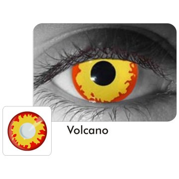 Lentes Halloween Crazy  Volcano Wild Fire