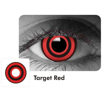 Lentes Halloween Crazy Target Red Terminator FX