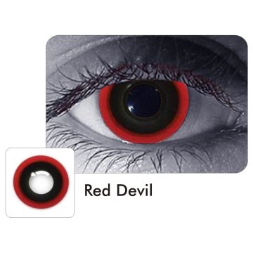 Lentes Halloween Crazy Hell Raiser Red Devil Demon
