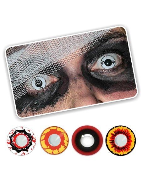 Lentes Halloween Crazy Inmortal Crow Mortal Virux Lentes Halloween Crazy Inmortal Crow Mortal Virux