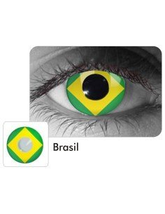 Lentes Locos de Futbol Crazy Lentes Halloween Disfraz Brasil 2