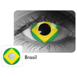 Lentes Locos de Futbol Crazy Lentes Halloween Disfraz Brasil