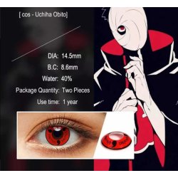 Lentes Locos Itachi Red Crazy Lentes Halloween Disfraz Brujas