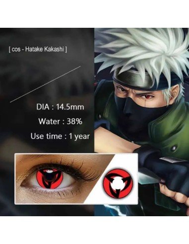 Lentes de Contacto Anime Kakashi Crazy Lens