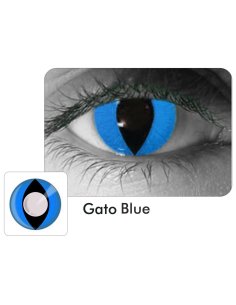 Lentes Halloween Gato Azul Cat Blue Crazy Lens