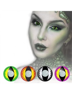 Lentes Halloween Gato Dragón Víbora Crazy Lens