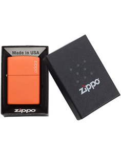 Encendedor Zippo Colors Logo Orange  2