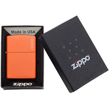 Encendedor Zippo Colors Logo Orange 