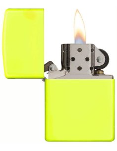 Encendedor Zippo Colors Neon Yellow - Amarillo 2