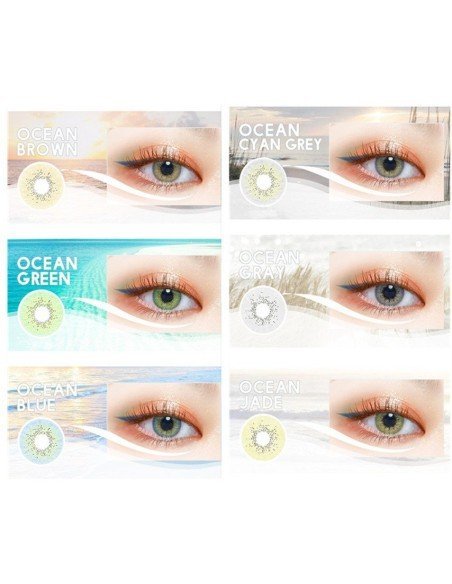 Lentes Cosméticos Ocean Hidro Natural Sin Borde