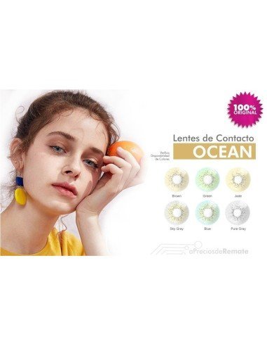 Lentes Cosméticos Ocean Hidro Natural Sin Borde