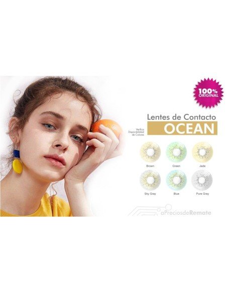 Lentes Cosméticos Ocean Hidro Natural Sin Borde