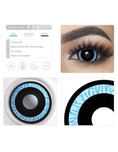 Lentes de contacto Mini Sclera Lens Crazy, Nebulos,  Lentes Halloween y Efectos de Cine Nebulosa 2