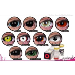 Lentes de Contacto Reptilia Scleral 22mm Crazy Lentes Halloween Disfraz Brujas y efectos de cine Reptilia