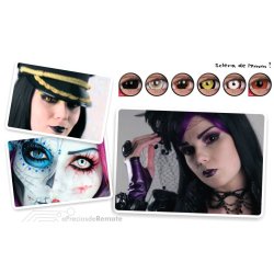 Lentes de contacto Mini Sclera Lens, Crazy, Daredevil, Lentes Halloween y Efectos de Cine Demoniados