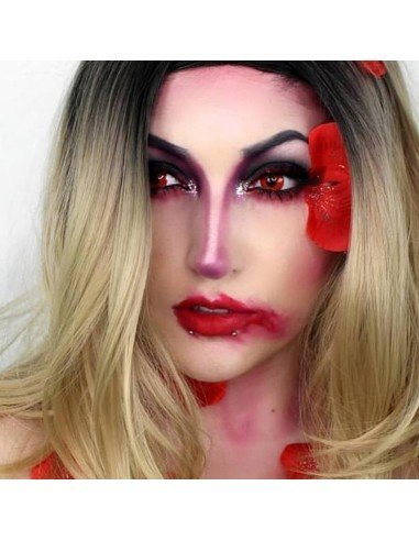 Lentes Locos de Vampiro Crazy Lentes Halloween Disfraz Brujas