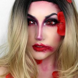 Lentes Locos de Vampiro Crazy Lentes Halloween Disfraz Brujas