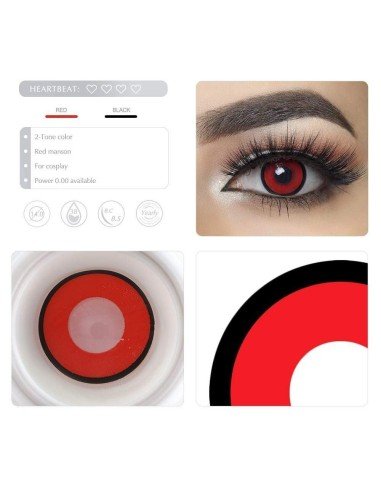 Lentes de Contacto Crazy Manson Voldemort Red
