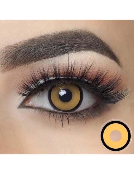 Lentes de Contacto Crazy Manson Mad Hatter Yellow