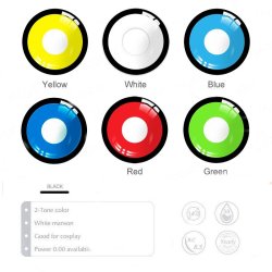 Lentes de Contacto Crazy Manson Blue Mad Azul