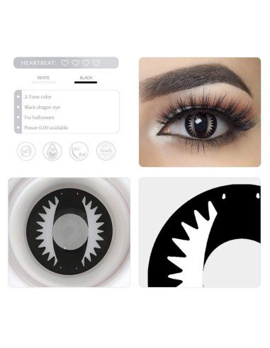 Lentes Locos Dragón Blanco Crazy Lentes Halloween