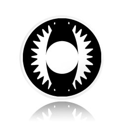 Lentes Locos Dragón Blanco Crazy Lentes Halloween