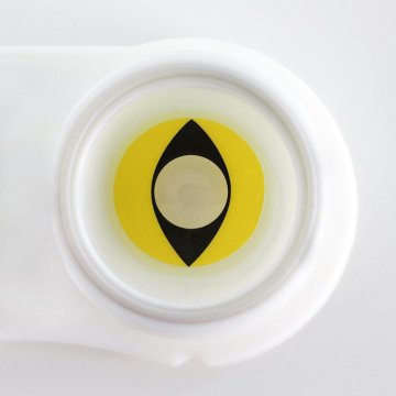 Lentes Halloween Gato Amarillo Cat Yellow Crazy FX