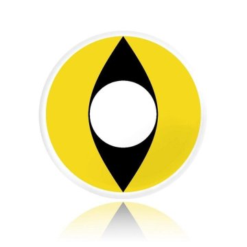 Lentes Halloween Gato Amarillo Cat Yellow Crazy FX