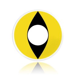 Lentes Halloween Gato Amarillo Cat Yellow Crazy FX