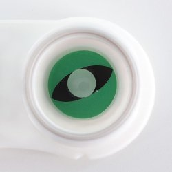 Lentes Locos Cat Green Crazy Lentes Halloween Gato verde