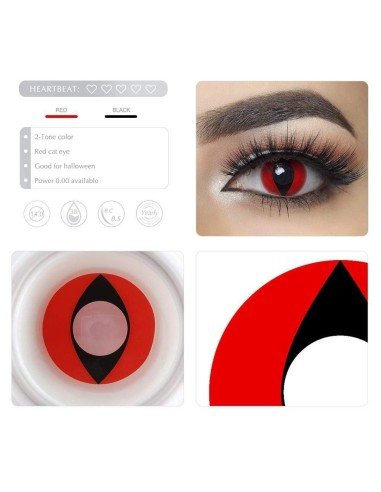Lentes Locos Gato Rojo Cat Red Crazy Lentes Halloween