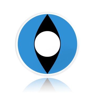 Lentes Halloween Gato Azul Cat Blue Crazy Lens