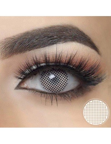 Crazy Lentes Blind FX Mesh Blanco Mosca Nublan Visión