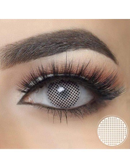 Crazy Lentes Blind FX Mesh Blanco Mosca Nublan Visión Crazy Lentes Blind FX Mesh Blanco Mosca Nublan Visión