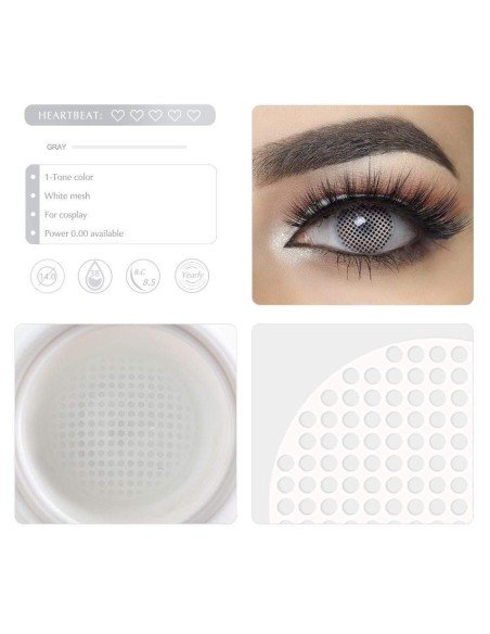 Crazy Lentes Blind FX Mesh Blanco Mosca Nublan Visión Crazy Lentes Blind FX Mesh Blanco Mosca Nublan Visión