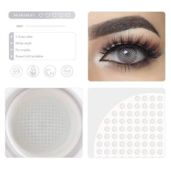 Crazy Lentes Blind FX Mesh Blanco Mosca Nublan Visión