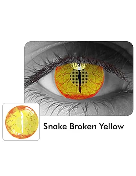 Crazy Lentes Blind Snake Broken Nublan Visión