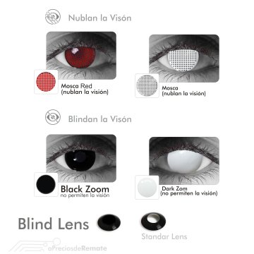 Crazy Lentes Blind Goat Cabra Nublan Visión