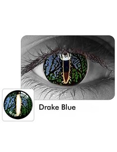 Crazy Lentes Blind Drake Blue Nublan Visión