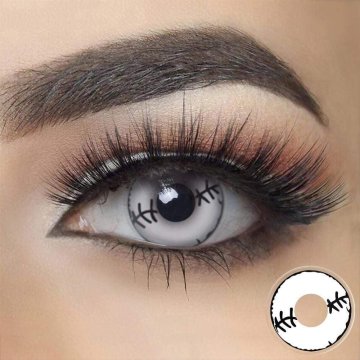 Lentes Halloween Crazy Stitches Ojo Costuras FX